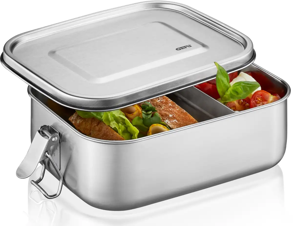 

Контейнер для хранения пищевых продуктов GEFU "ENDURE", (1 шт.), 100 % герметичный 13,3х6х18 см, цвет edelstahlfarben
