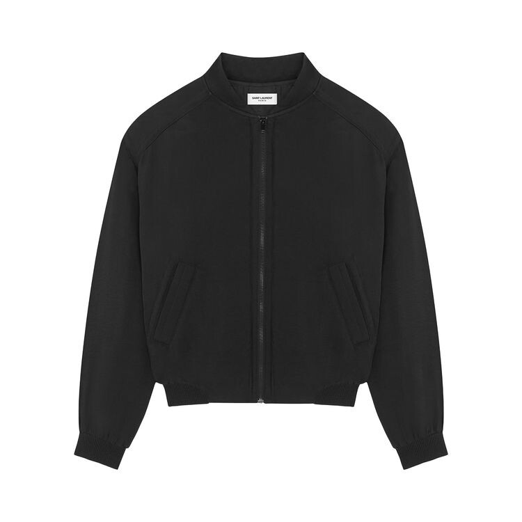

Куртка Saint Laurent Teddy Bomber Jacket Black, черный