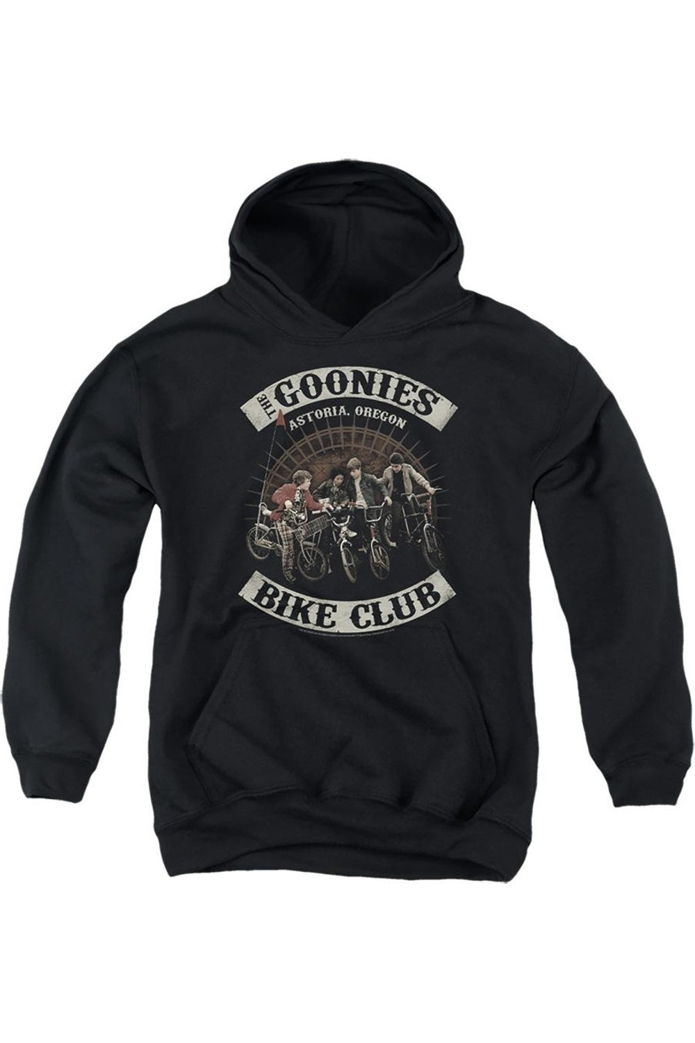 

Толстовка с капюшоном Goonies Bike Club для детей Gildan, черный