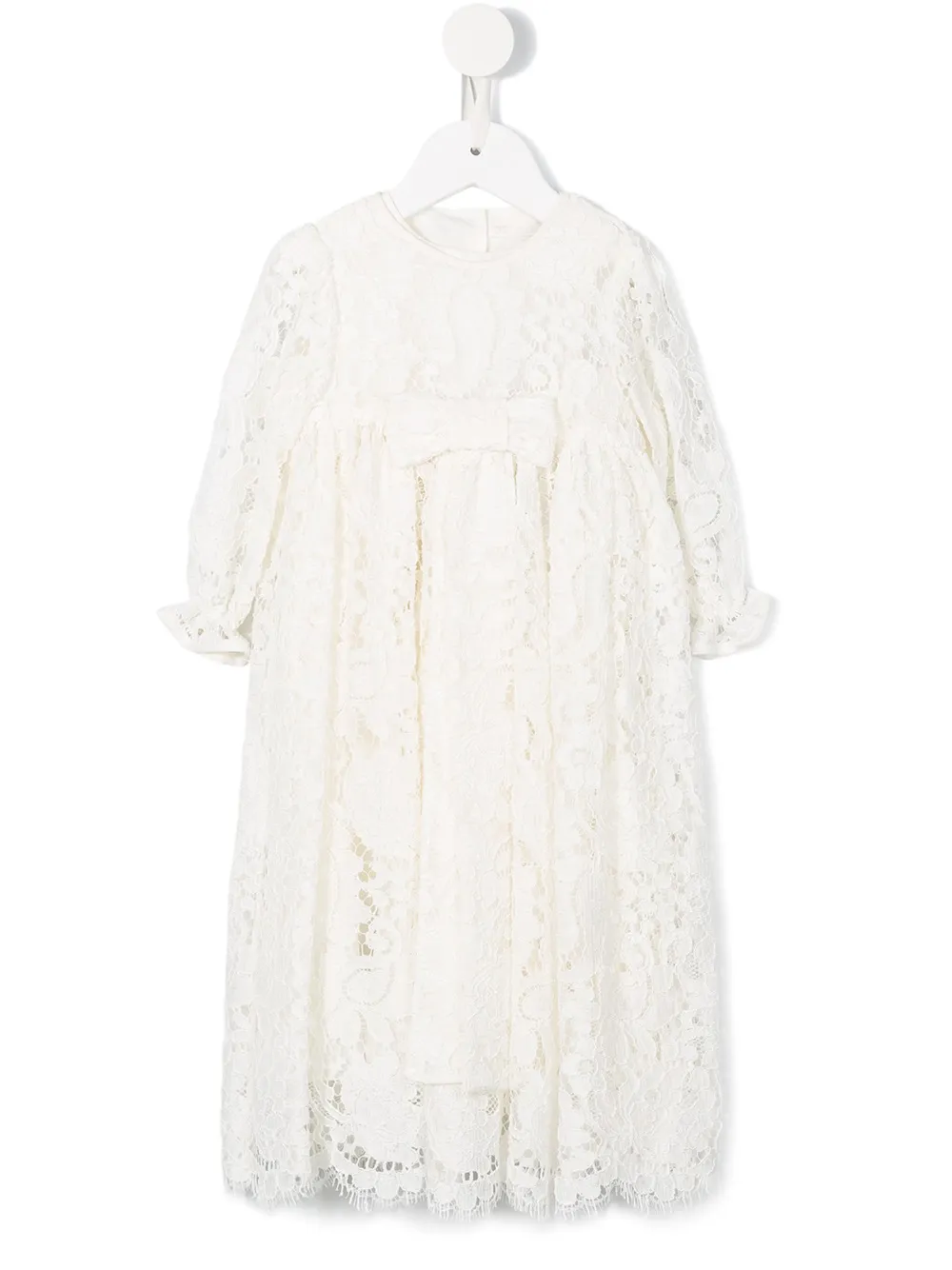 

Кружевное платье Dolce & Gabbana Kids, белый