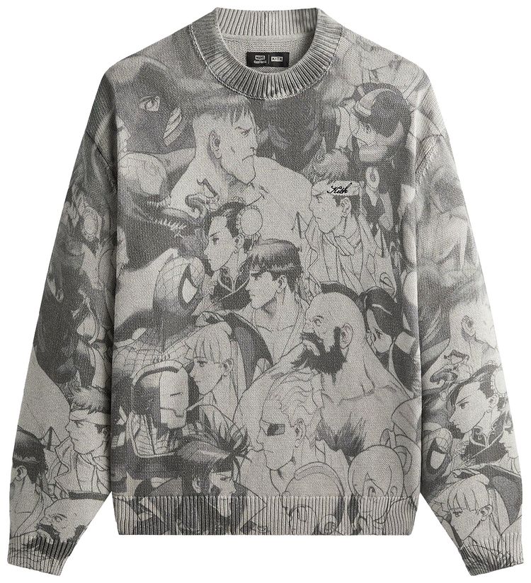 

Свитер Kith x Marvel vs. Capcom Super Heroes с круглым вырезом, серый