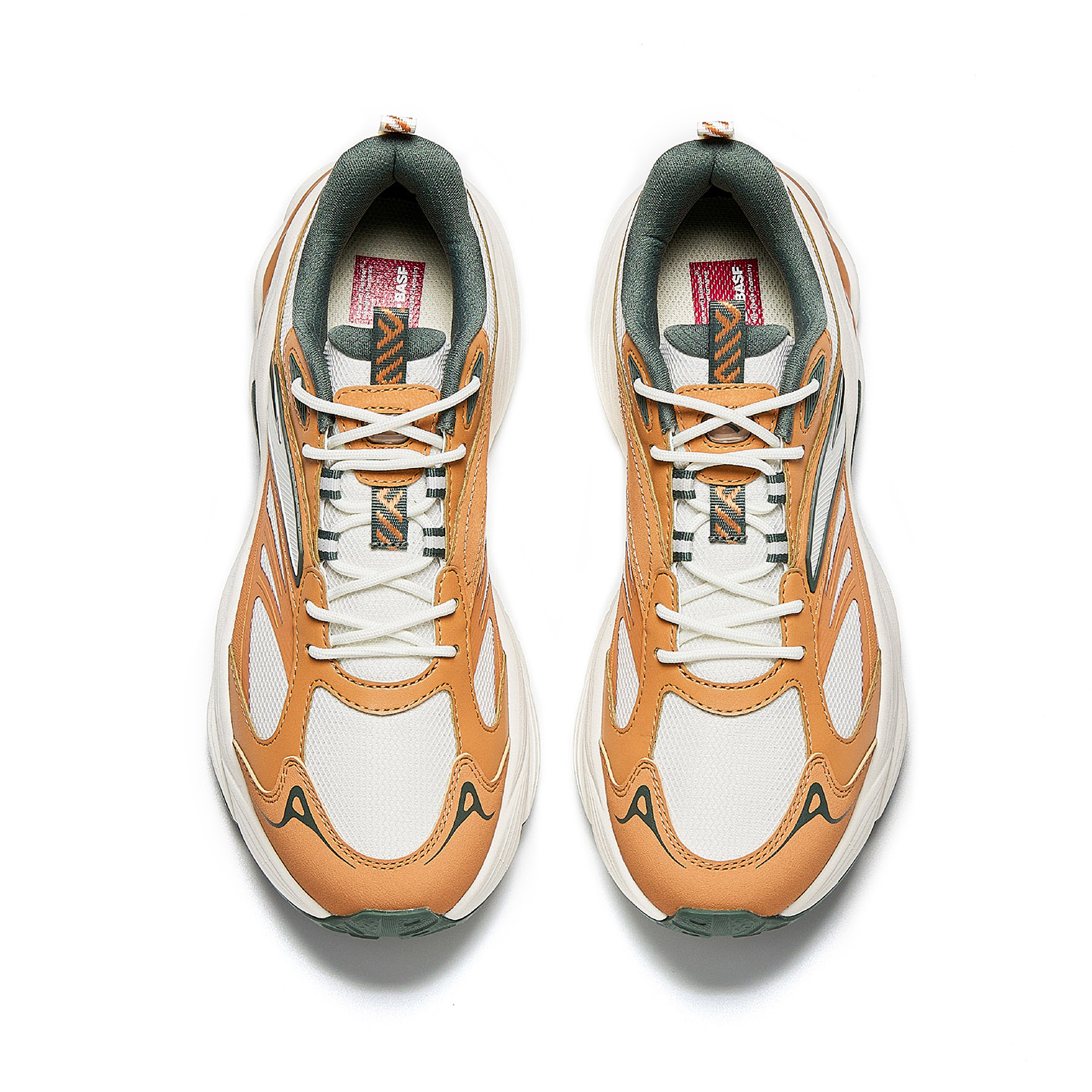 ANTA AT802 V2 Cushioning, Wear Resistant Casual Shoes мужские Umber White Gray — фото 4