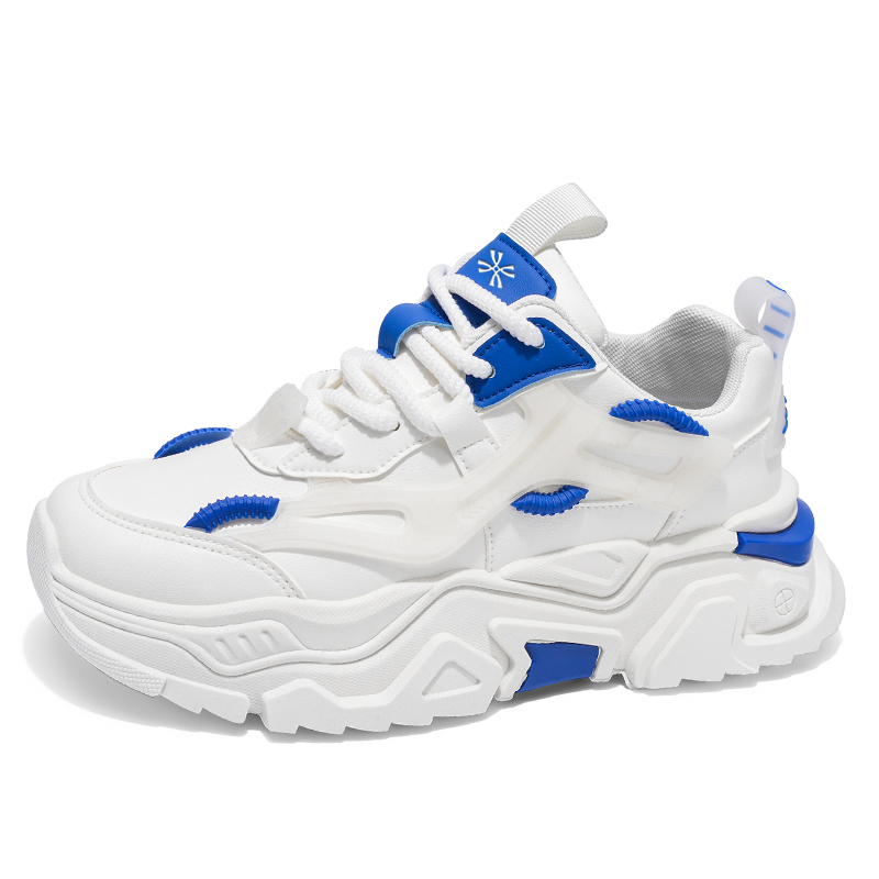 

YUZHAOLIN Мужские низкие массивные кроссовки бело-голубые, цвет White Blue