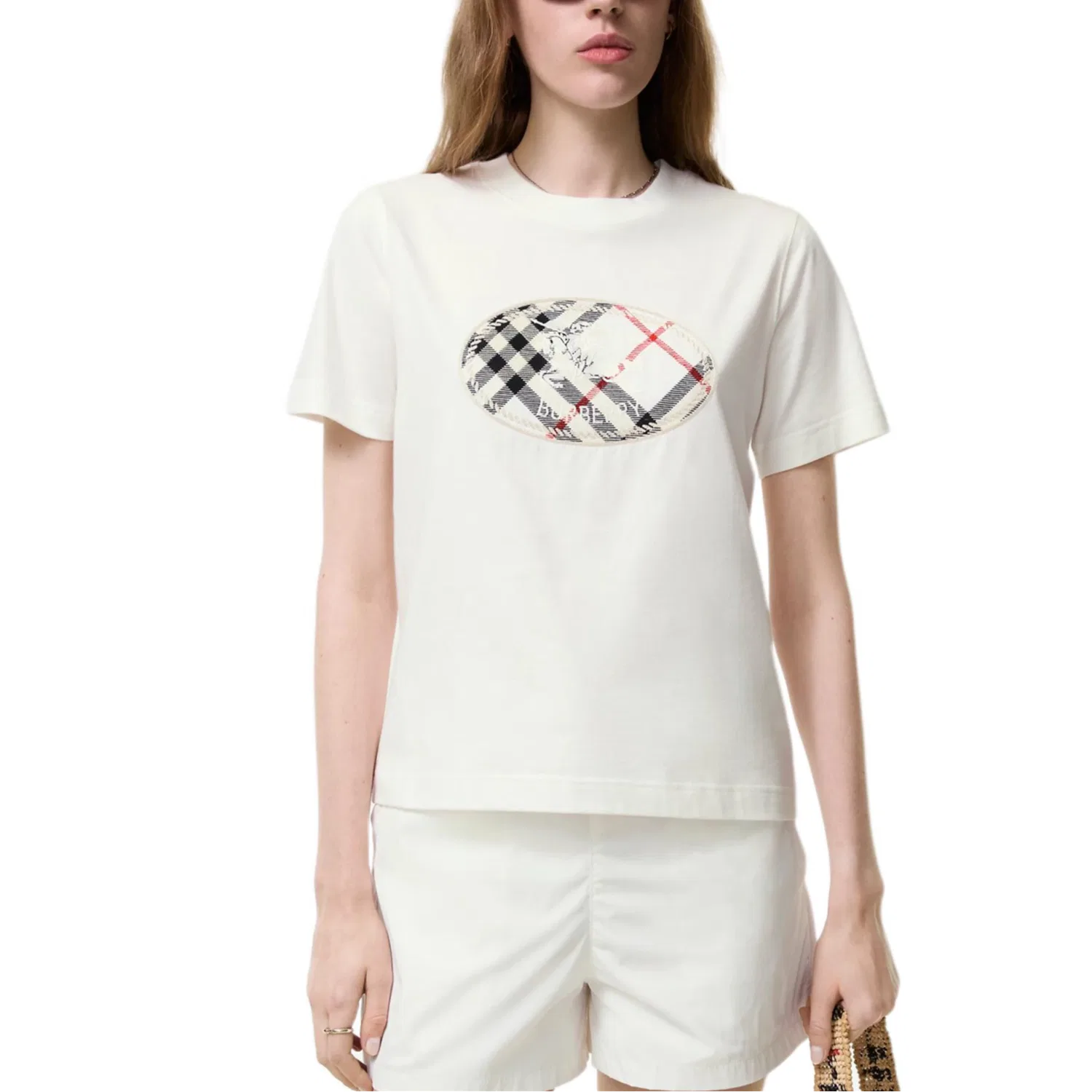 Футболка с коротким рукавом Burberry SS26 Regular Sleeve Women's Chalk White — фото 3