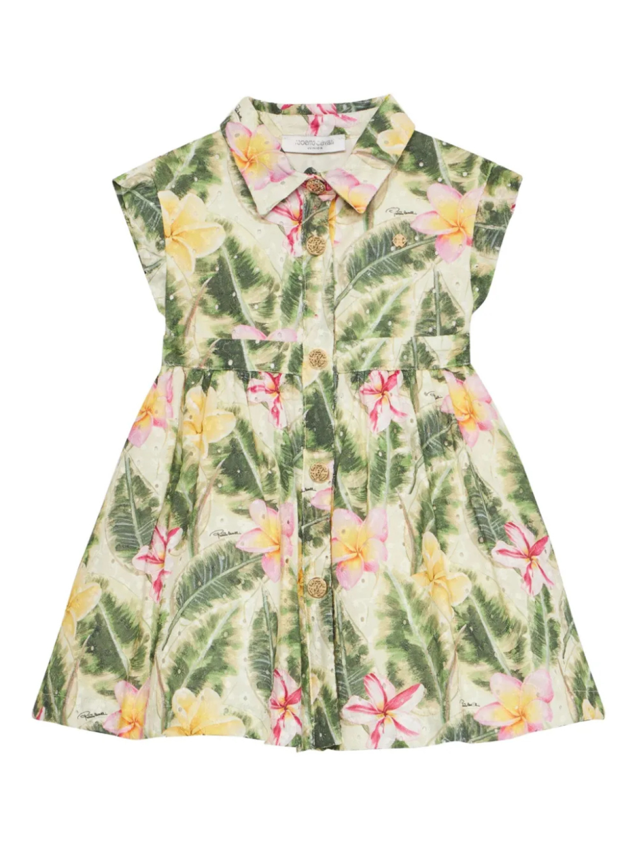 

Платье Floral Cutwork Roberto Cavalli Junior, зеленый