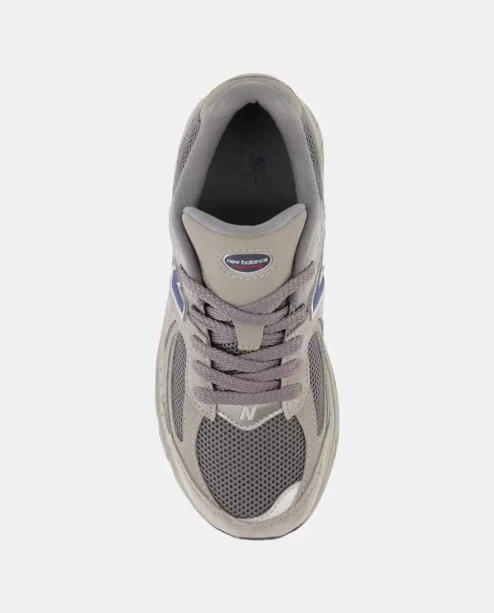 Детская повседневная обувь 2002 с шнурками New Balance, серый — фото 3