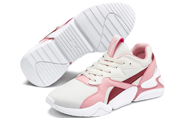 Кроссовки nova white/pink Puma, белый — фото 4