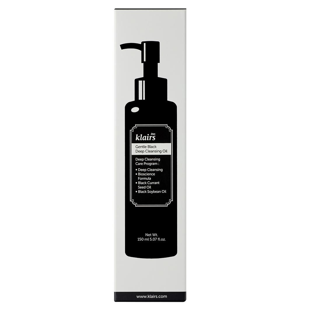 Гидрофильное масло Dear Klairs — Gentle black deep cleansing oil , объем, 150 мл — фото 2
