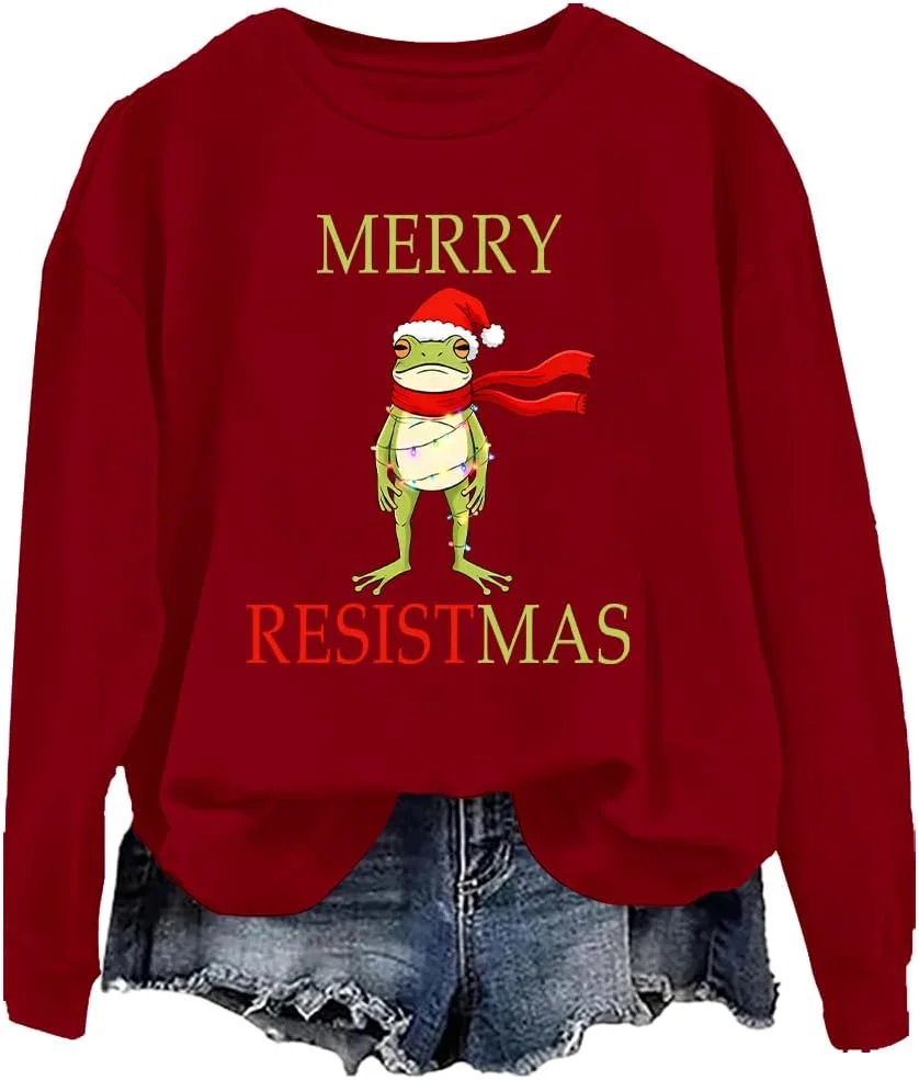 

Толстовка Merry Resistmas Frog woati