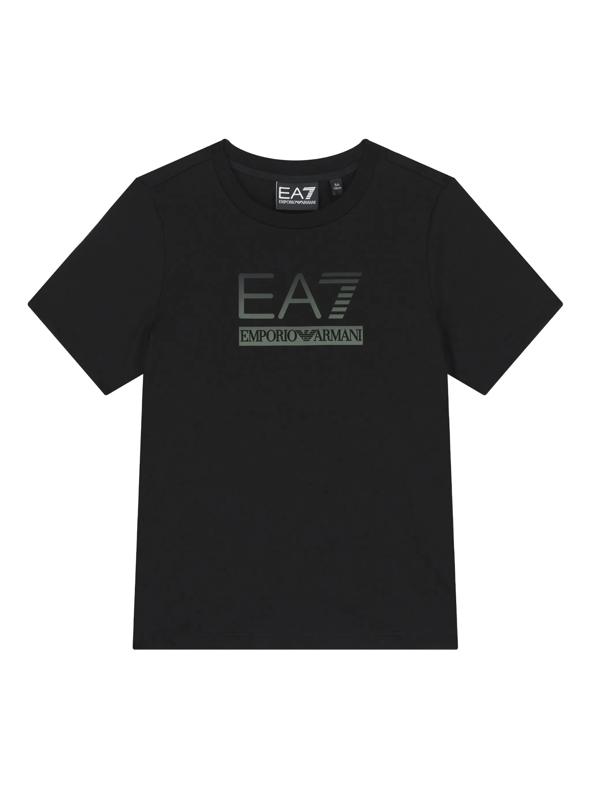 

Футболка с логотипом Emporio Armani Kids, черный