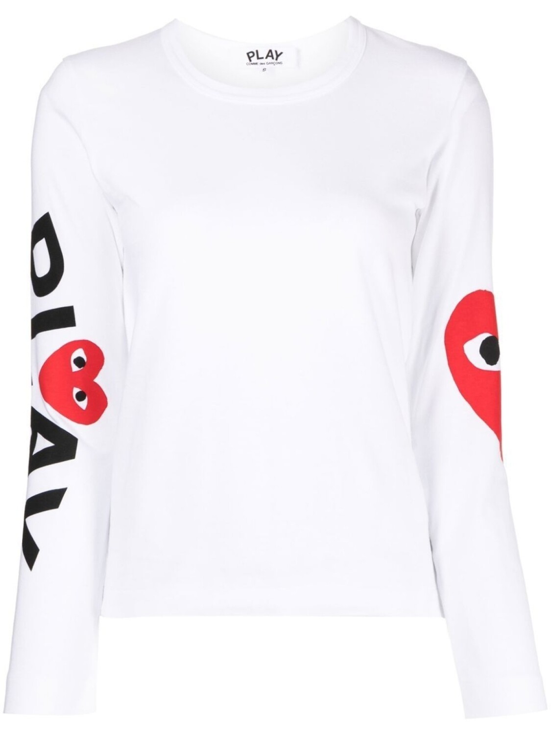 

Топ с круглым вырезом и логотипом Comme Des Garçons Play, белый