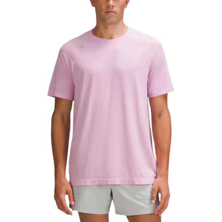 

Мужская футболка Metal Vent Tech Lululemon, розовый