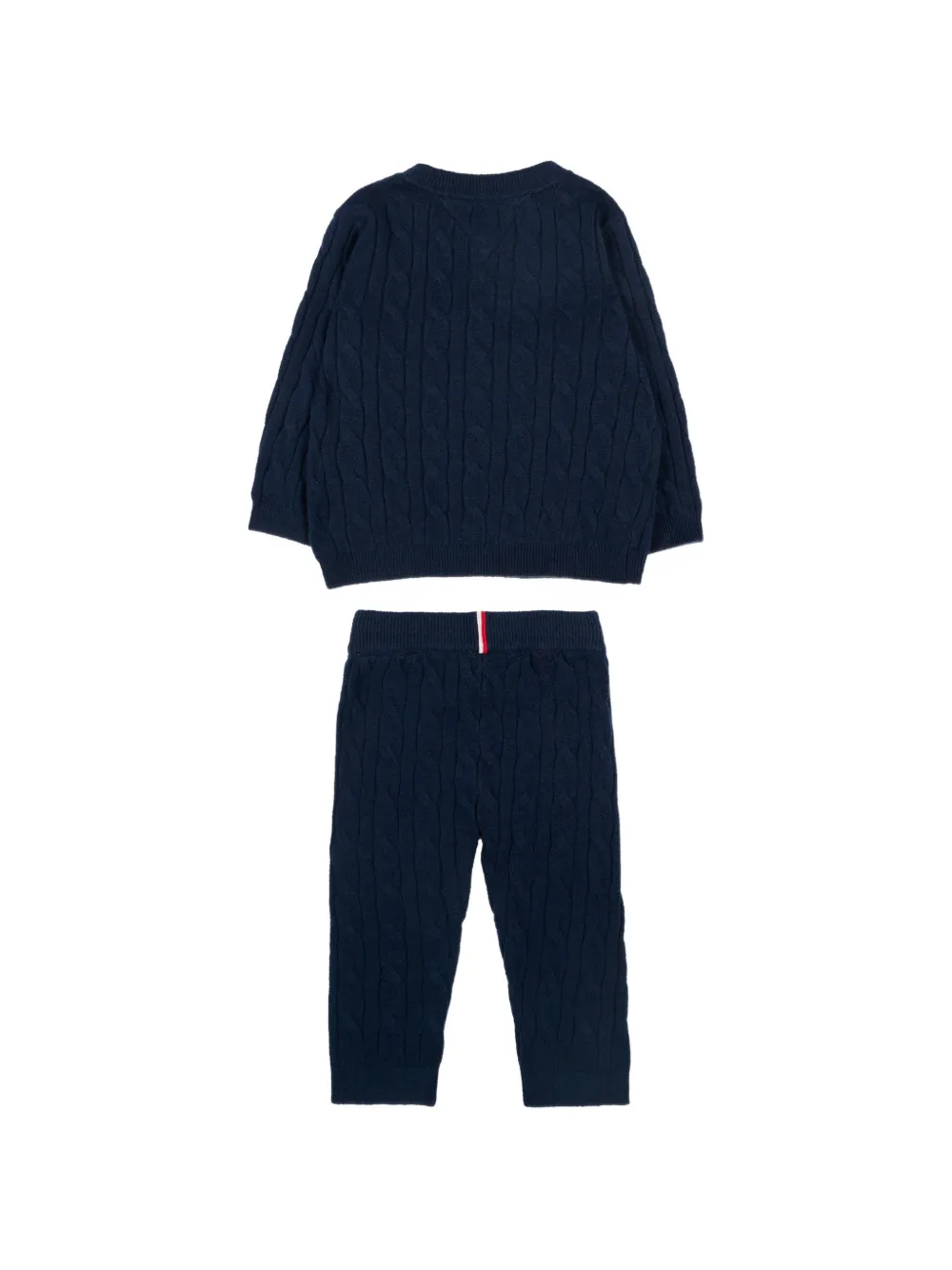 Комплект брюк с вышитым логотипом Tommy Hilfiger Junior, синий — фото 2