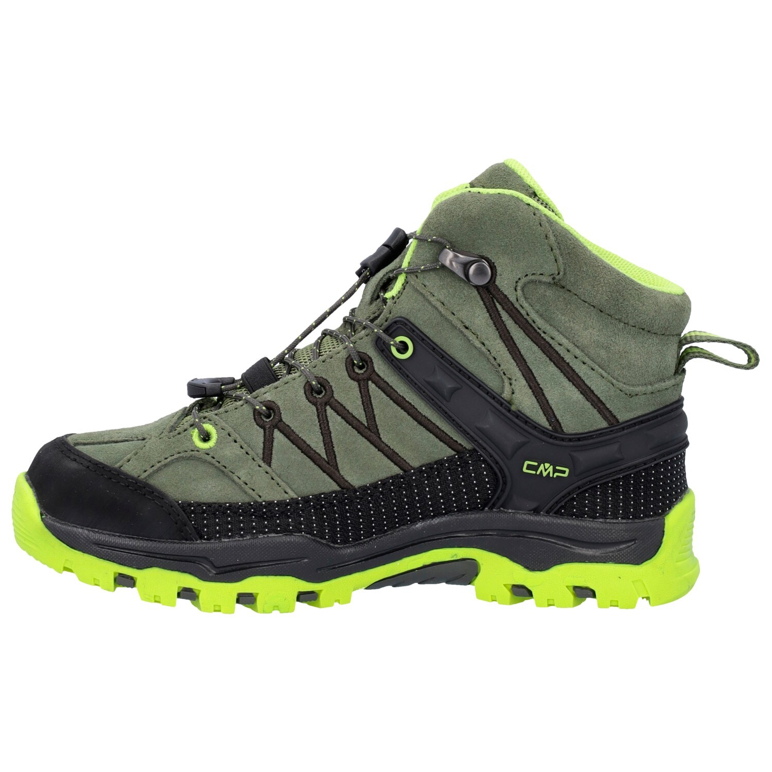 Ботинки для прогулки Cmp Kid's Rigel Mid Trekking Shoes Waterproof, цвет Deep Lake/Acido — фото 3