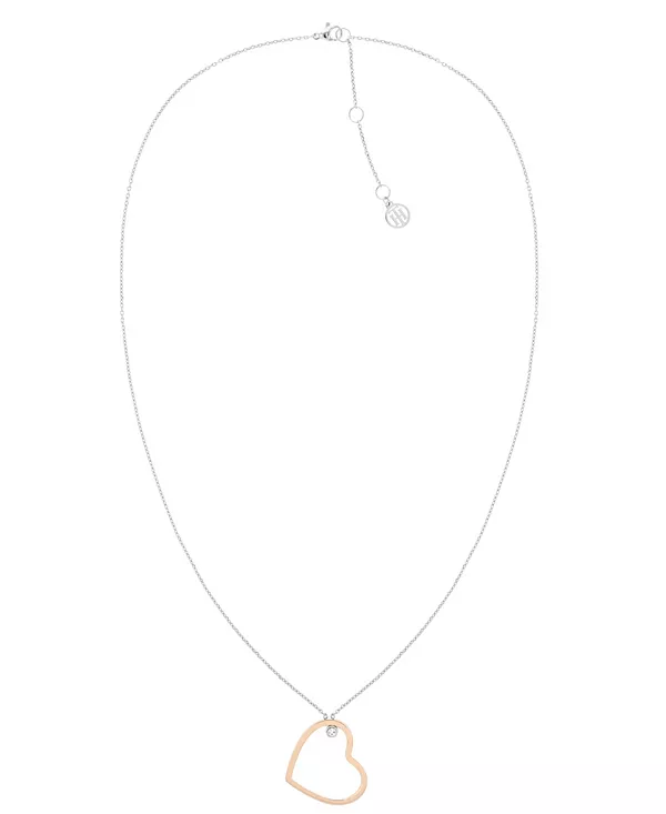 

Ожерелье с кристаллами в форме открытого сердца Tommy Hilfiger, gold