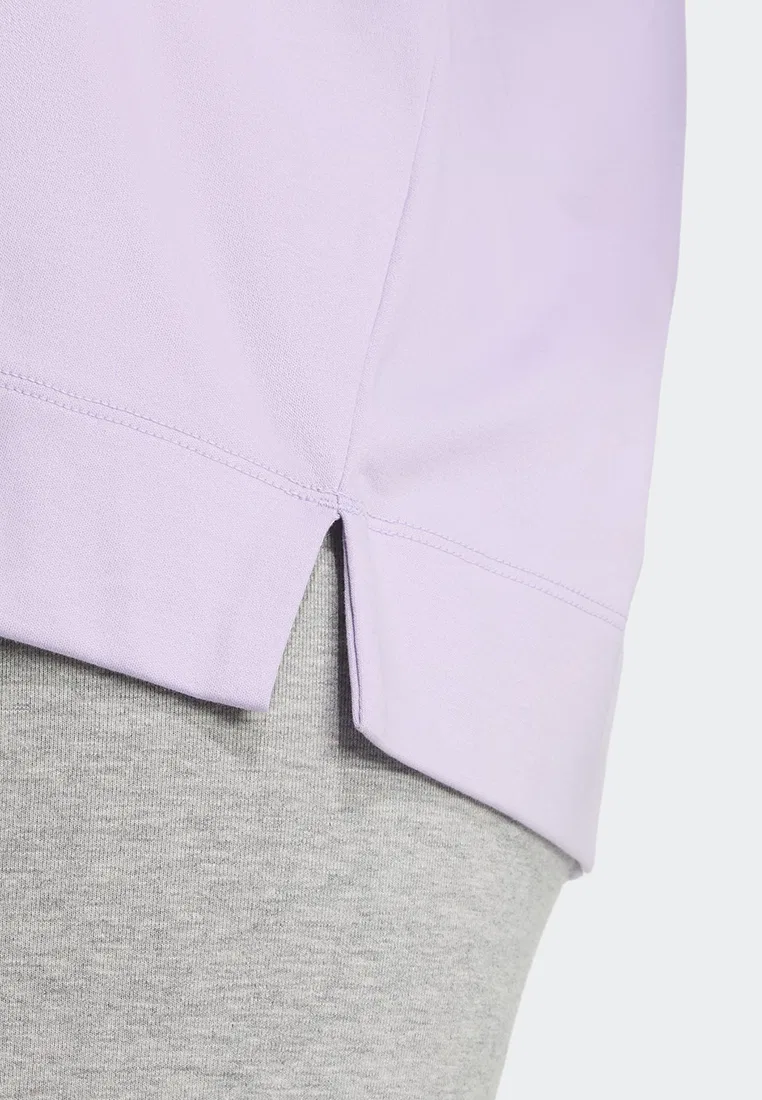 Футболка свободного кроя, Soft Lux Adidas, пудровая слива — фото 4