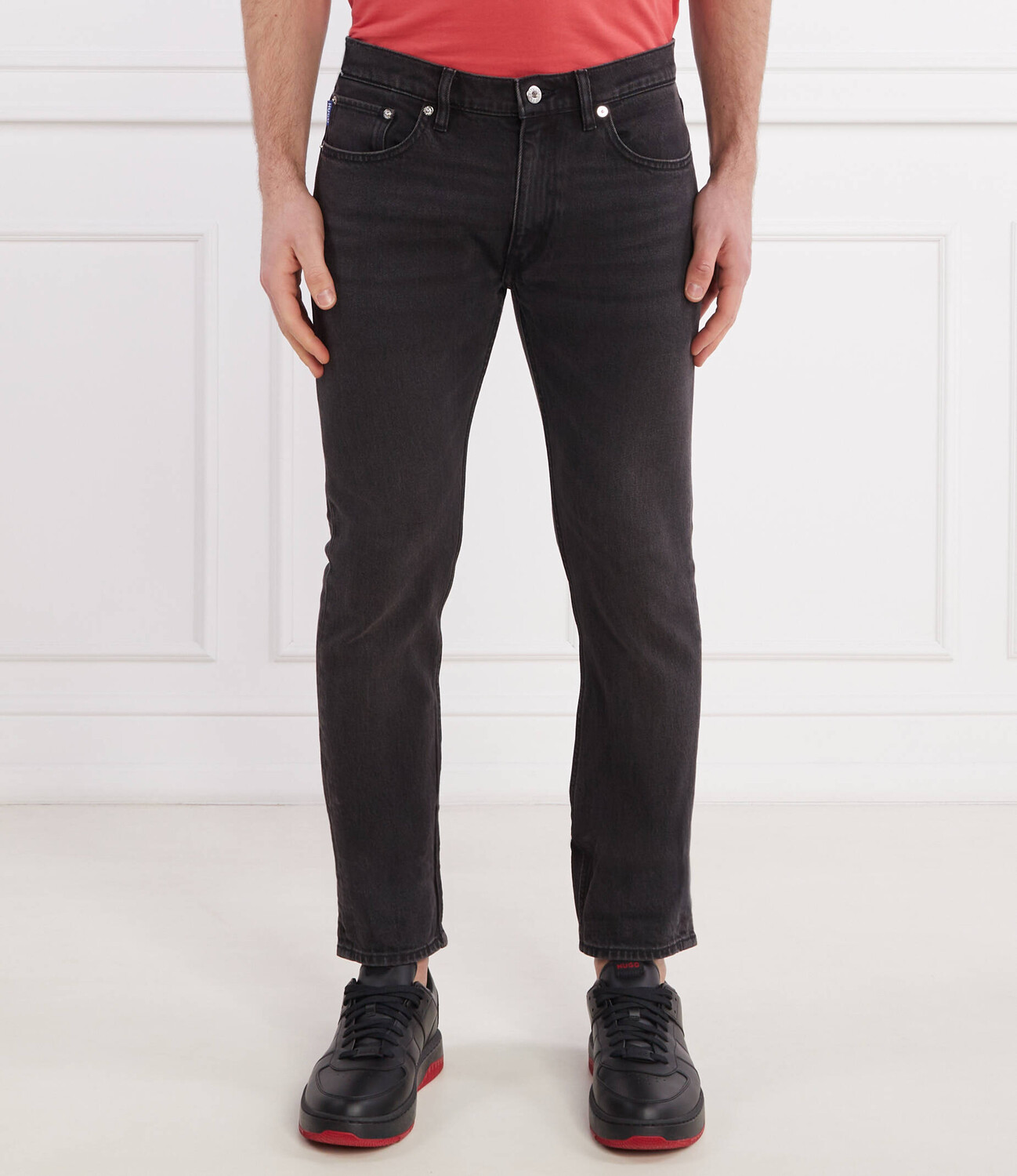

Джинсы Hugo Blue Zane Extra slim fit, черный