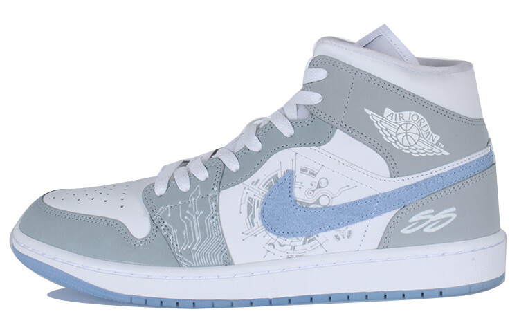 

Jordan Air Jordan 1 винтажные баскетбольные кроссовки женские, Blue