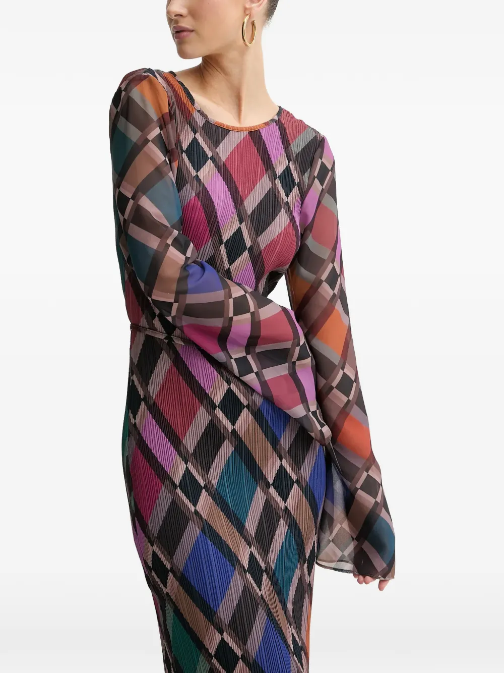 

Платье миди с расклешенными рукавами Never Fully Dressed, черный