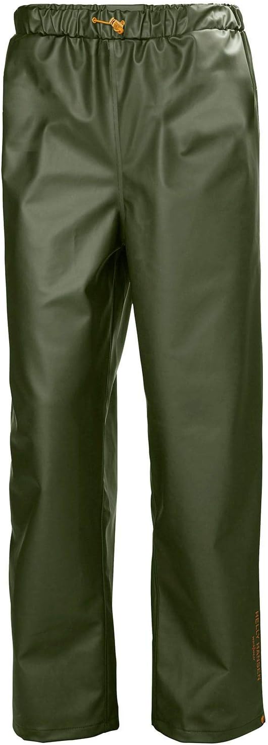 

Helly Hansen Workwear Gale водонепроницаемые мужские дождевые штаны с регулируемым эластичным поясом и низом брюк на кнопках - 480 Army Green - X-Large