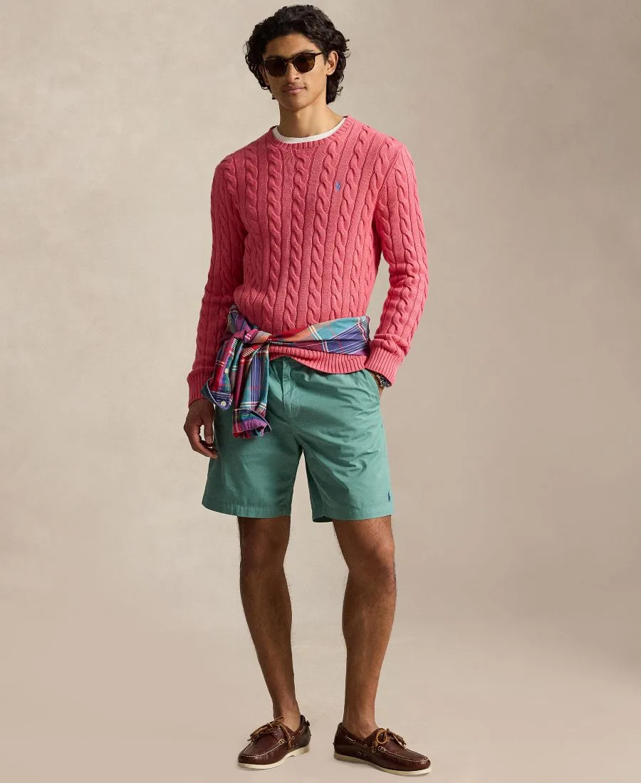 Мужские шорты из саржевой ткани Polo Ralph Lauren, seafoam зеленый — фото 2