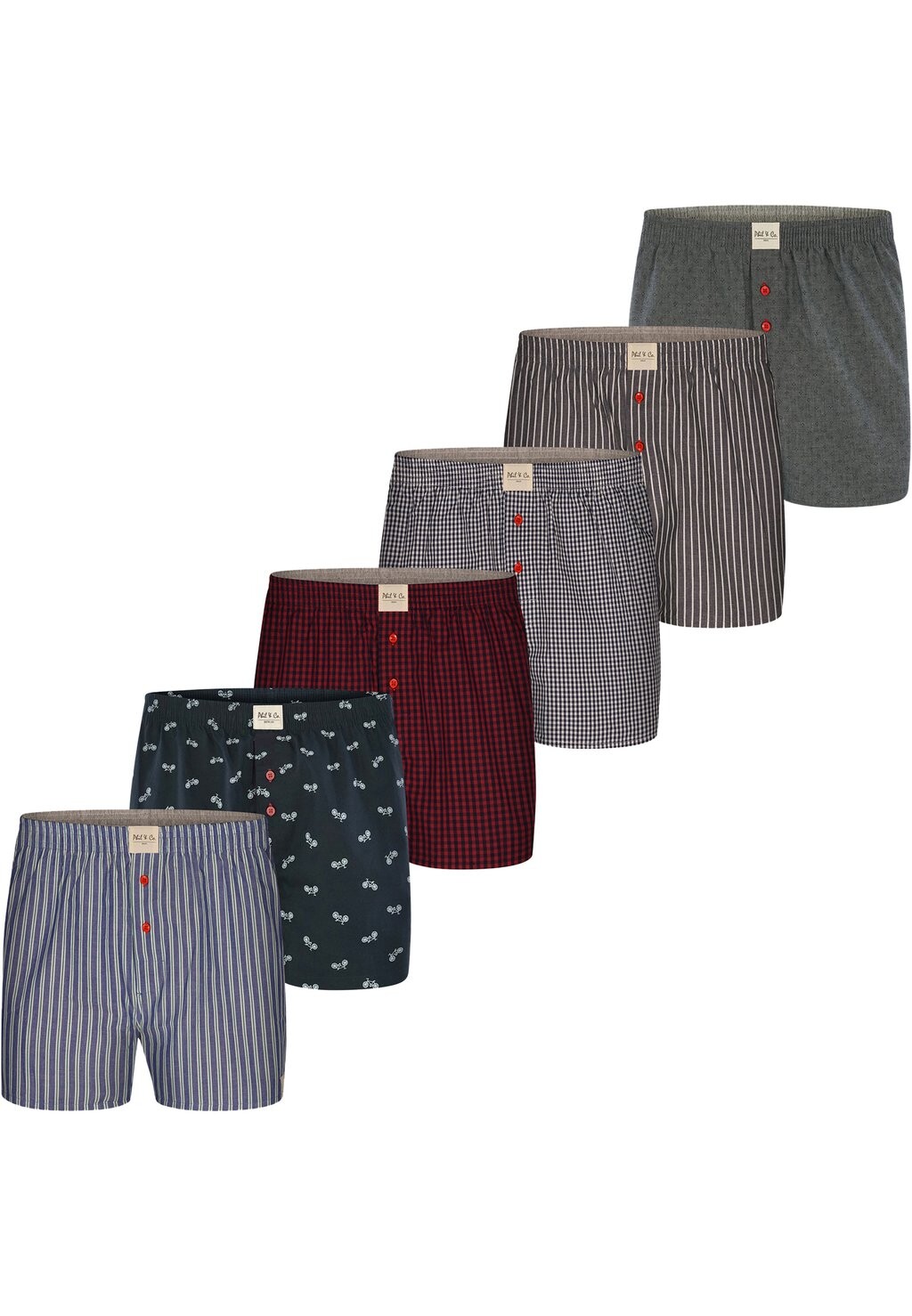 

Боксеры Phil & Co. Berlin, мультиколор 6 Pack