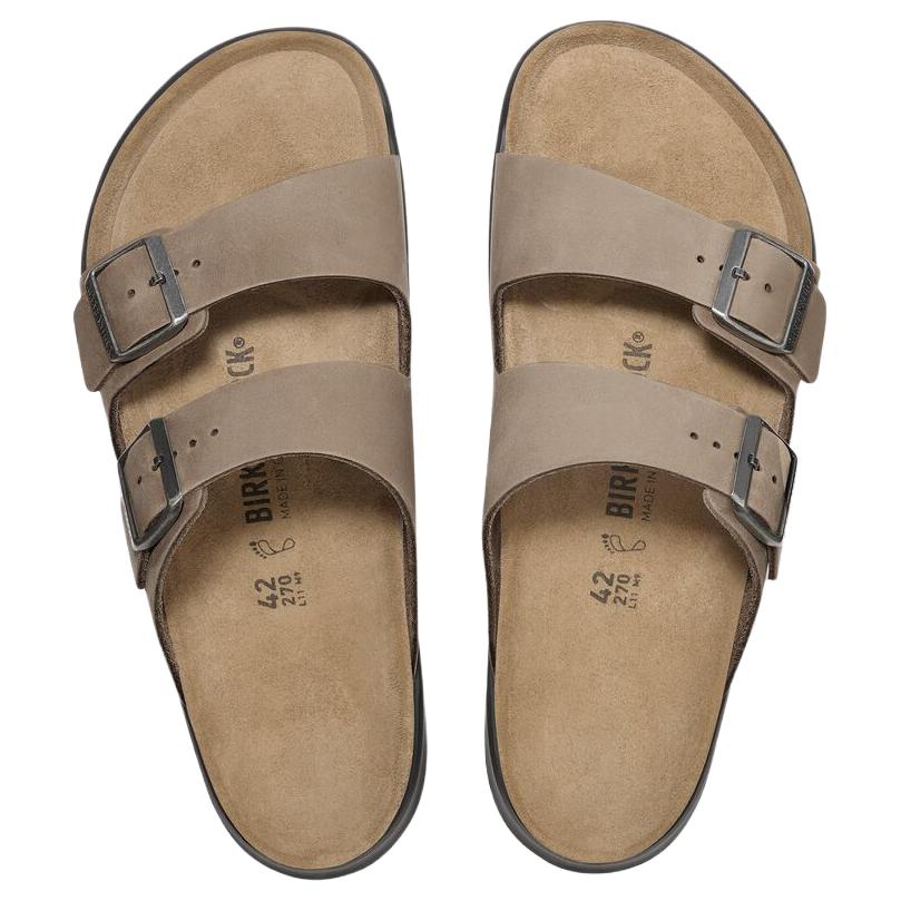 Сандалии Birkenstock Arizona Crosstown Men Oiled Leather, бежевый — фото 3