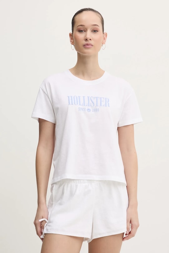 

Хлопковая футболка Hollister Co., белый
