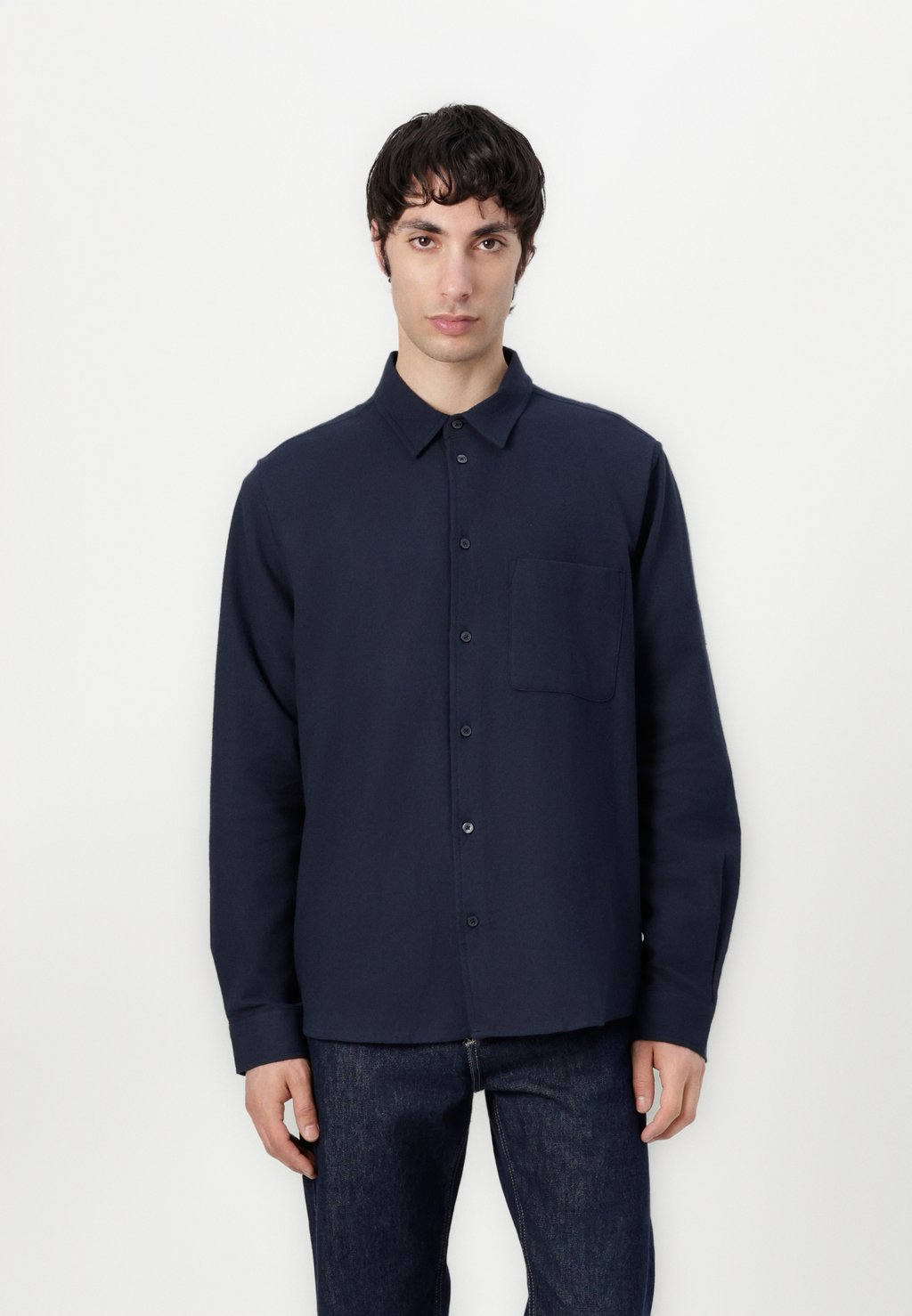 

Рубашка SARYAN SHIRT Samsøe Samsøe, темно-синий