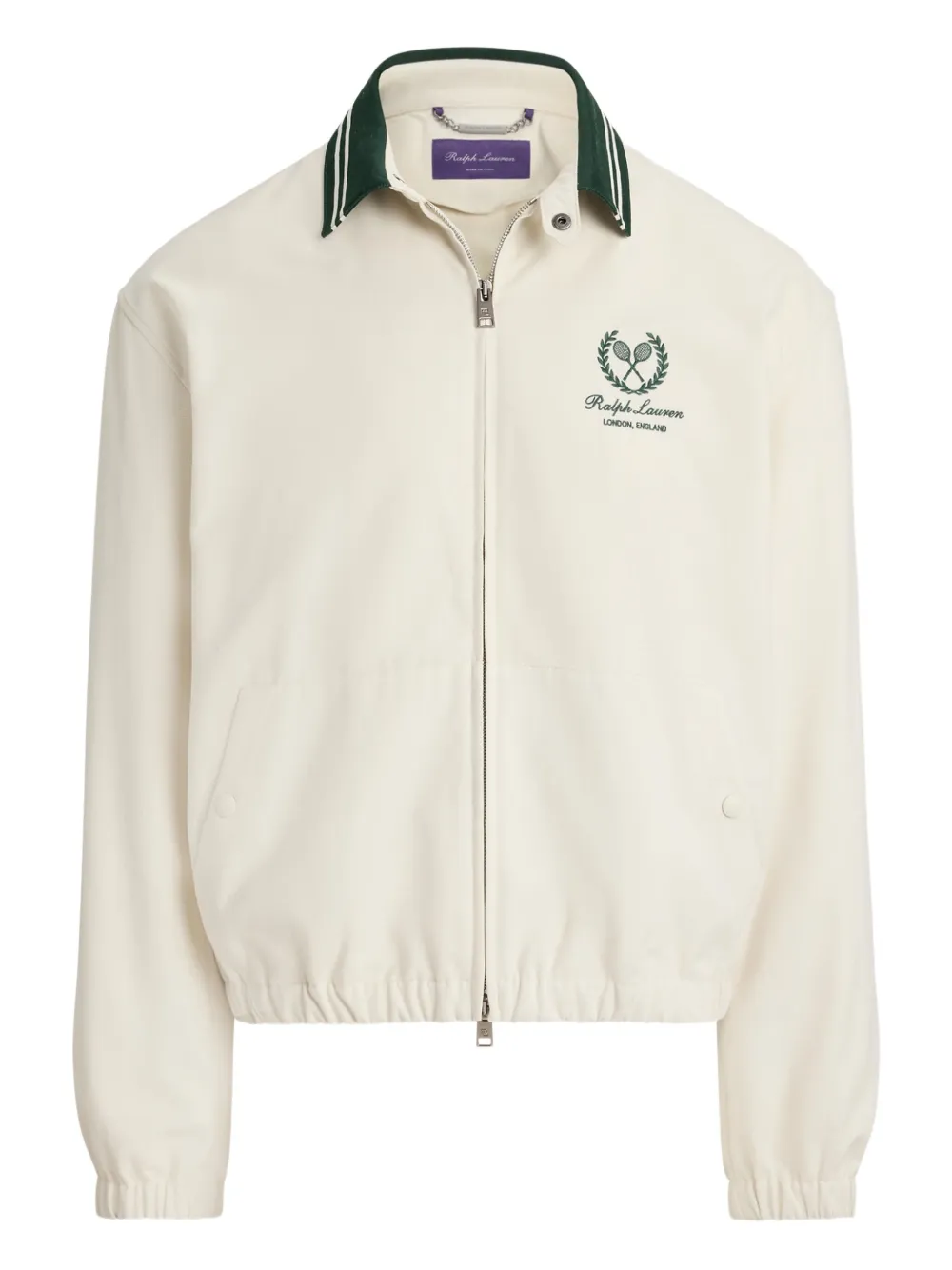 

Бомбер с вышитым логотипом Ralph Lauren Purple Label, белый