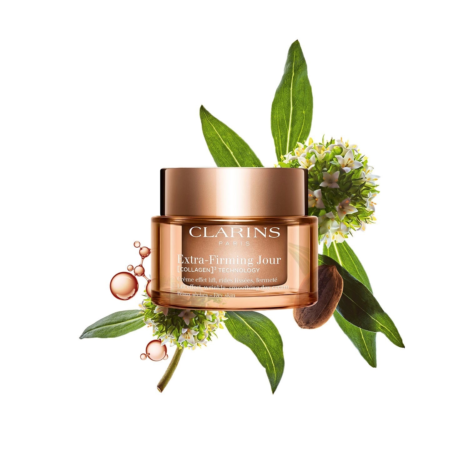 Крем для лица extra-firming 40+ extra-firming jour - peaux sèches Clarins, объем 50 мл — фото 2