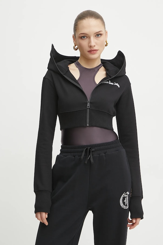 

Хлопковая толстовка Versace Jeans Couture, черный