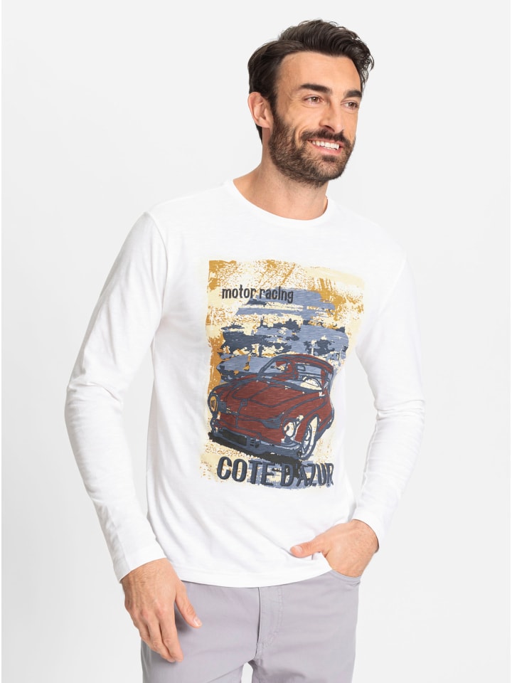 

Рубашка с длинными рукавами белого цвета с принтом WITT WEIDEN