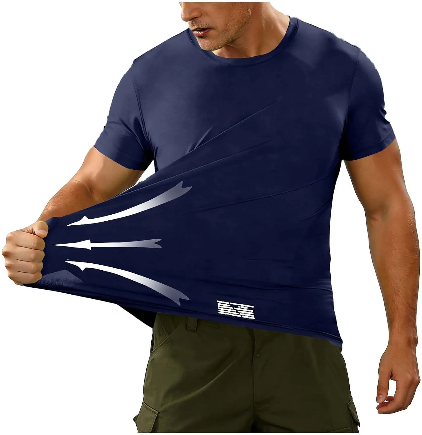 

Мужская футболка с коротким рукавом Casual Elastic Running Quick Dry