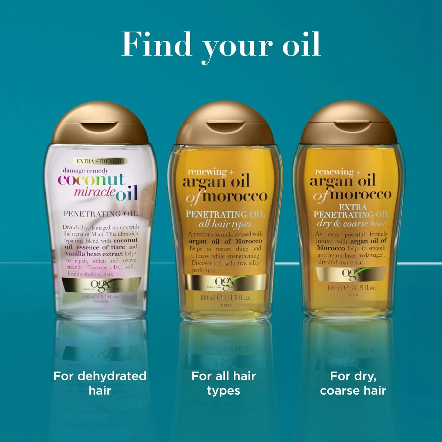 Проникающее масло OGX Renewing Moroccan Argan для всех типов волос, 97.5 мл Ogx — фото 4