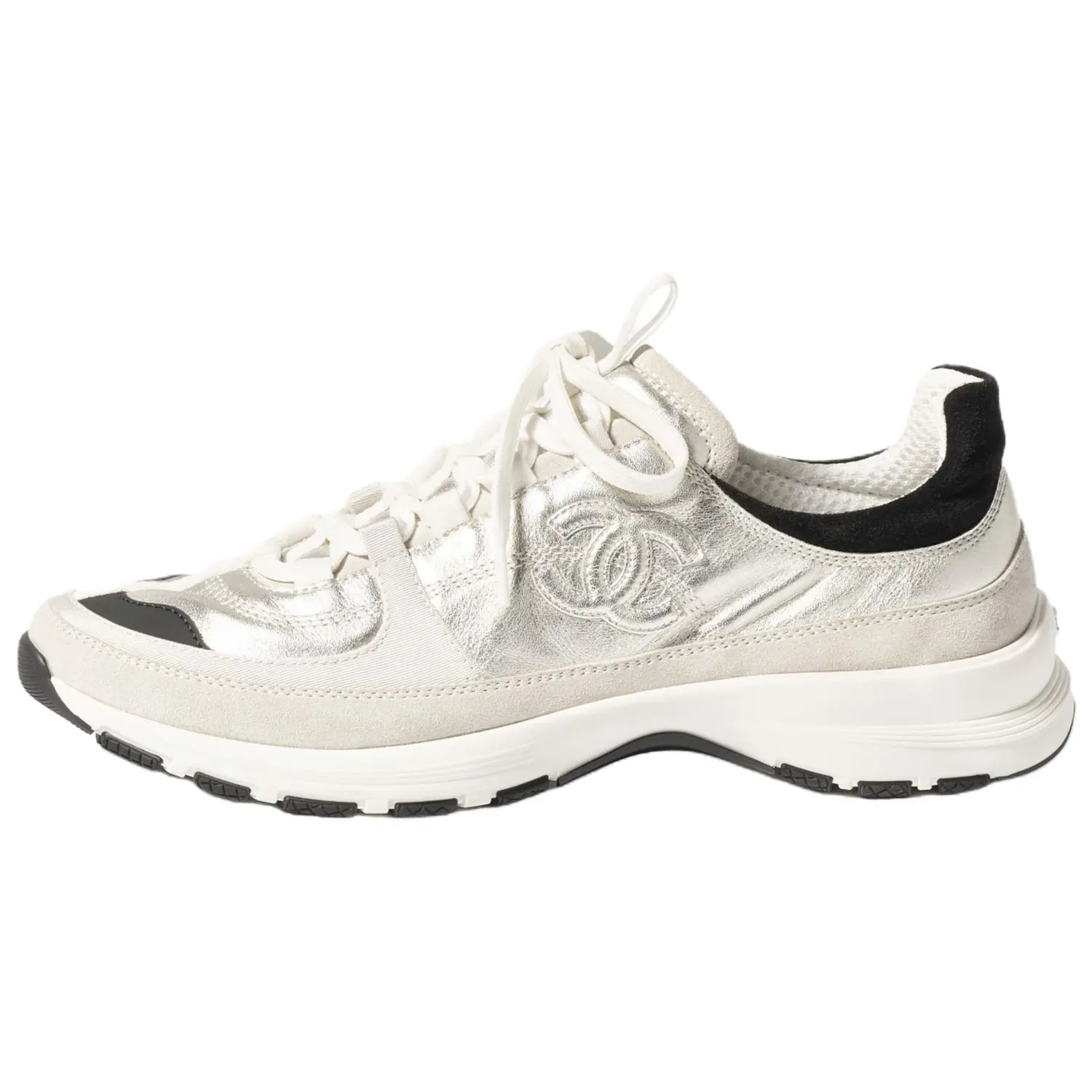 Женские повседневные туфли 25A Low Top, светло-золотые CHANEL, Light Gold
