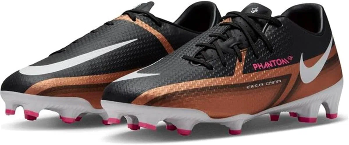 Кроссовки Nike Unisex Phantom GT2 Academy FG/MG, Metallic Copper Metallic Copper — фото 4
