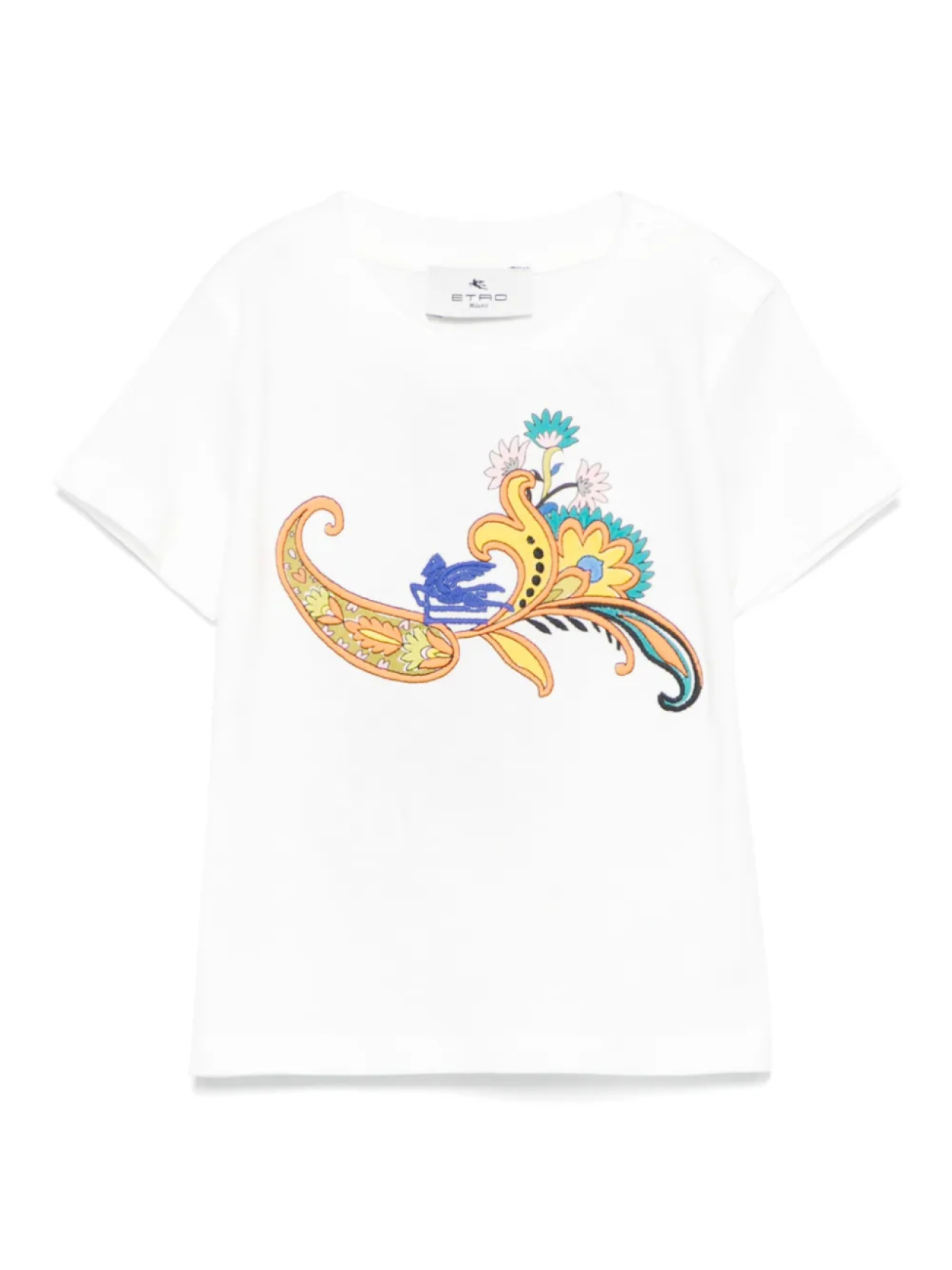 

Футболка с вышивкой ETRO KIDS, белый