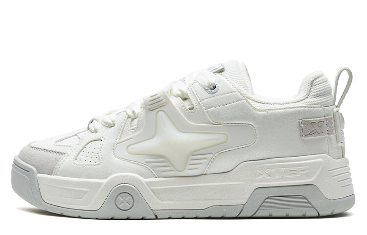 

Кроссовки XTEP Star-X Skateboarding Shoes Men Low-top Sail White, белый