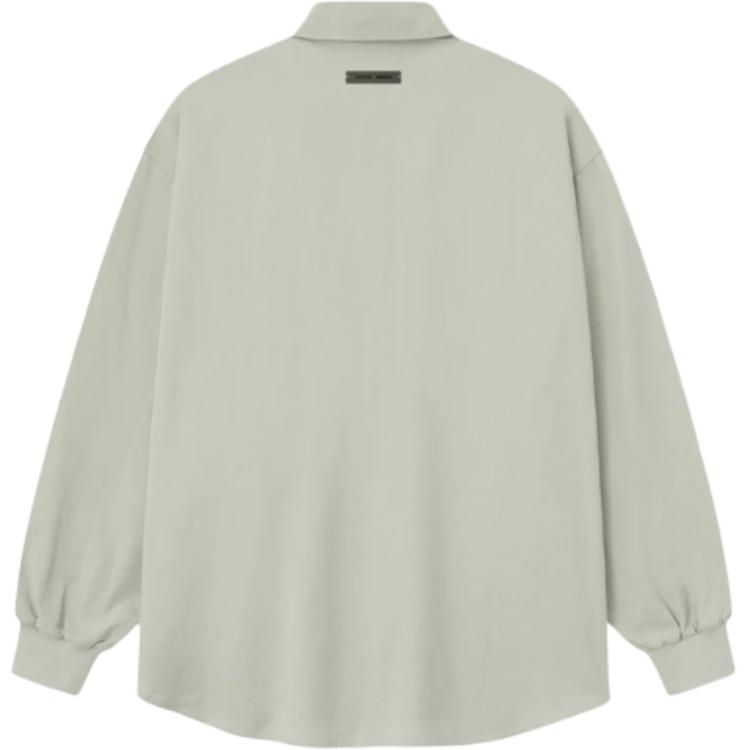 Рубашка из хлопка с карманом Fear Of God Essentials, abbey stone/stone бежевый серый — фото 2