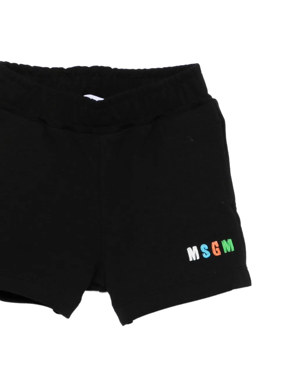 Комплект из топа и шортов с логотипом Msgm Kids, белый — фото 3