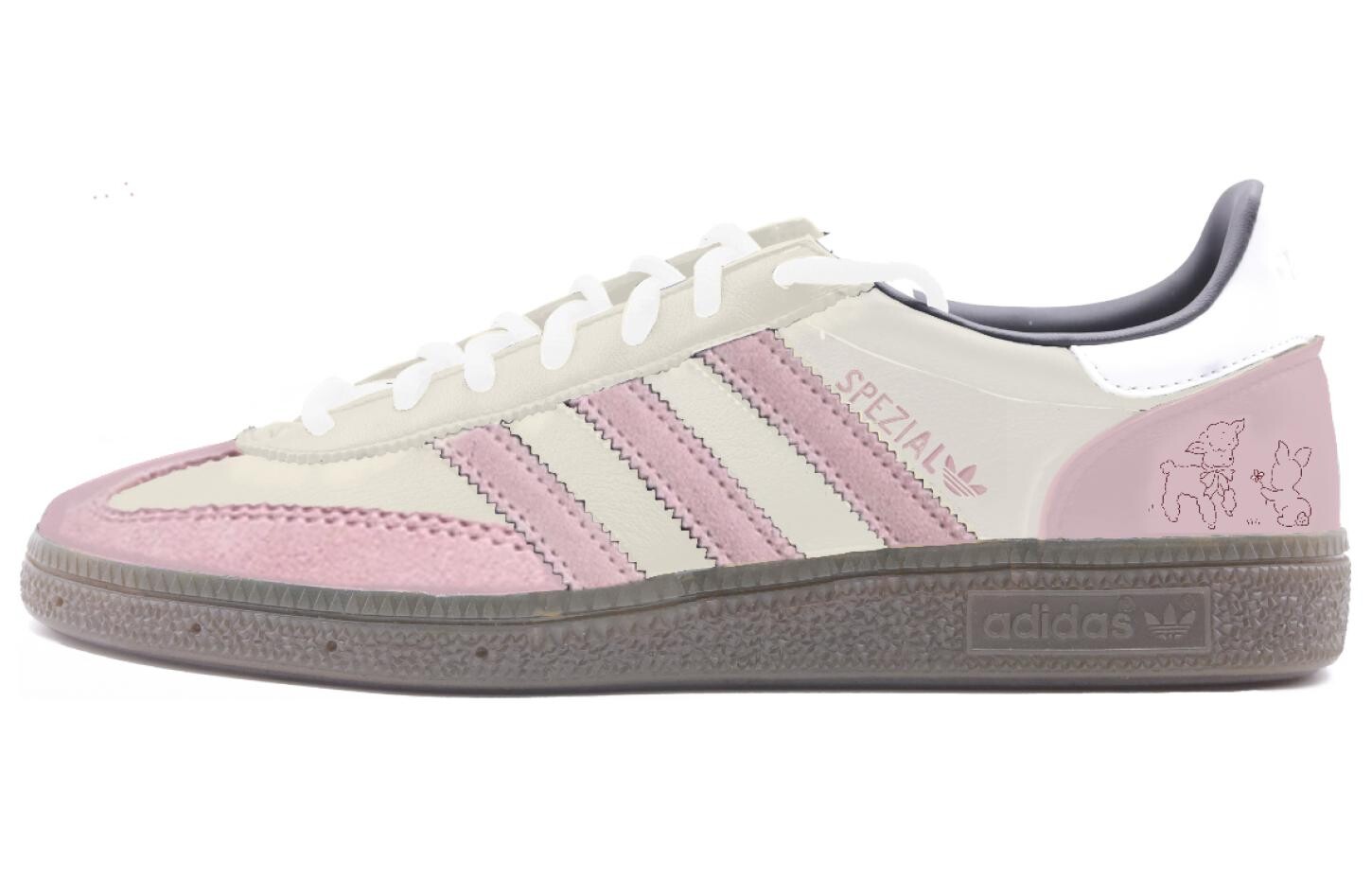 

Кроссовки adidas originals Handball Spzl Skateboarding Shoes Unisex Low-top Pink, розовый