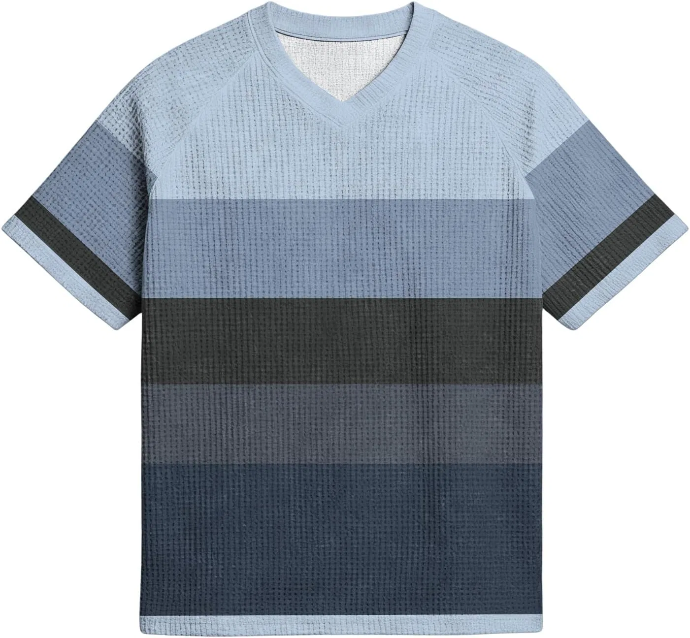 Футболка мужская с принтом, хлопковая, 3-light Blue — фото 3