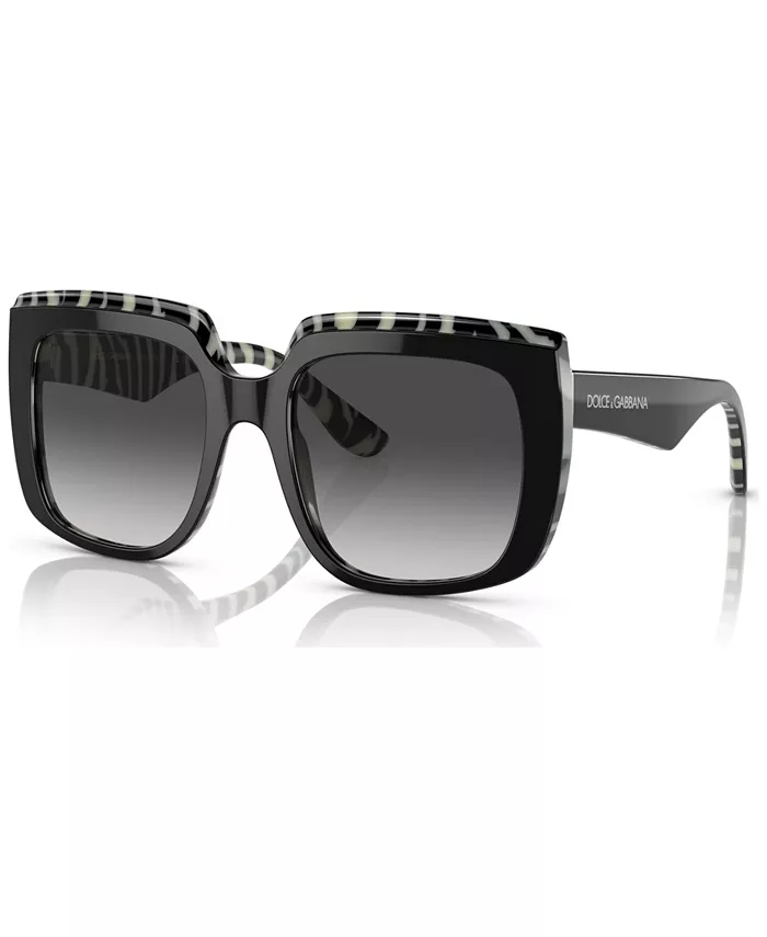 

Женские солнцезащитные очки с низкой перемычкой, DG4414F Dolce&Gabbana, черный