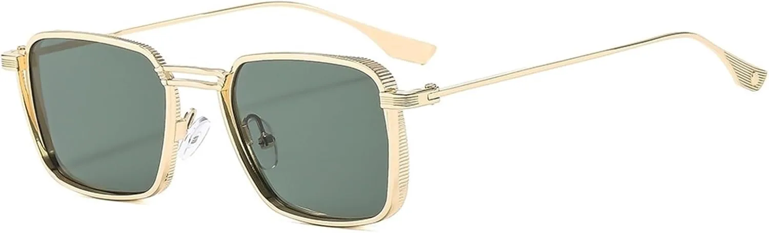 

Мужские солнцезащитные очки в маленькой металлической оправе, для водителей, для покупок, для поездок на работу, женские солнцезащитные очки Generic, Green