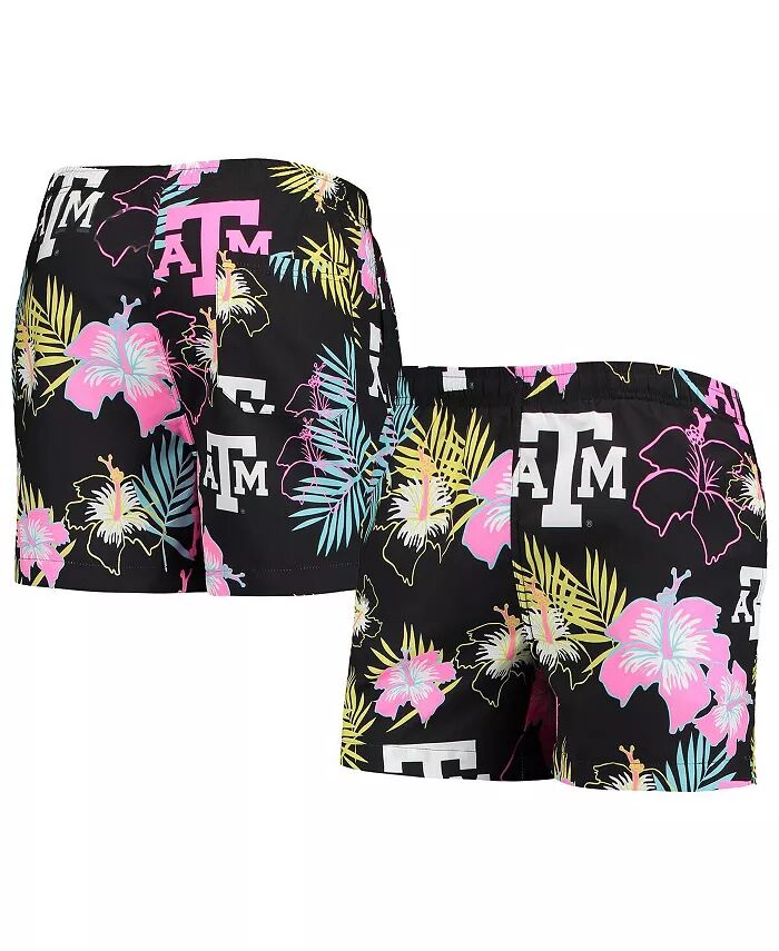 

Мужские черные плавки Texas A&M Aggies Neon Floral FOCO