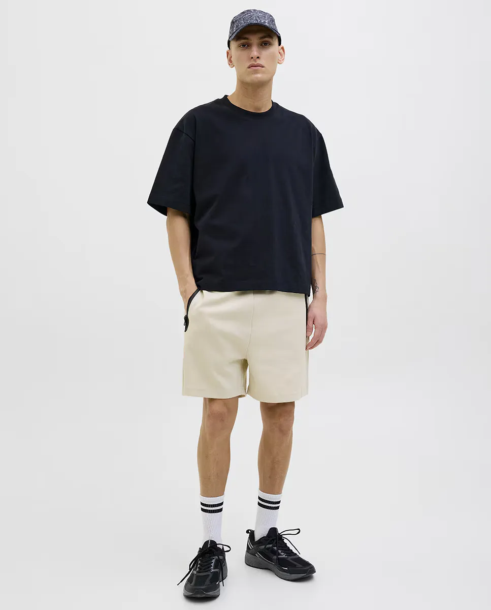

Мужские шорты-бермуды с контрастными боковыми карманами Jack & Jones, бежевый