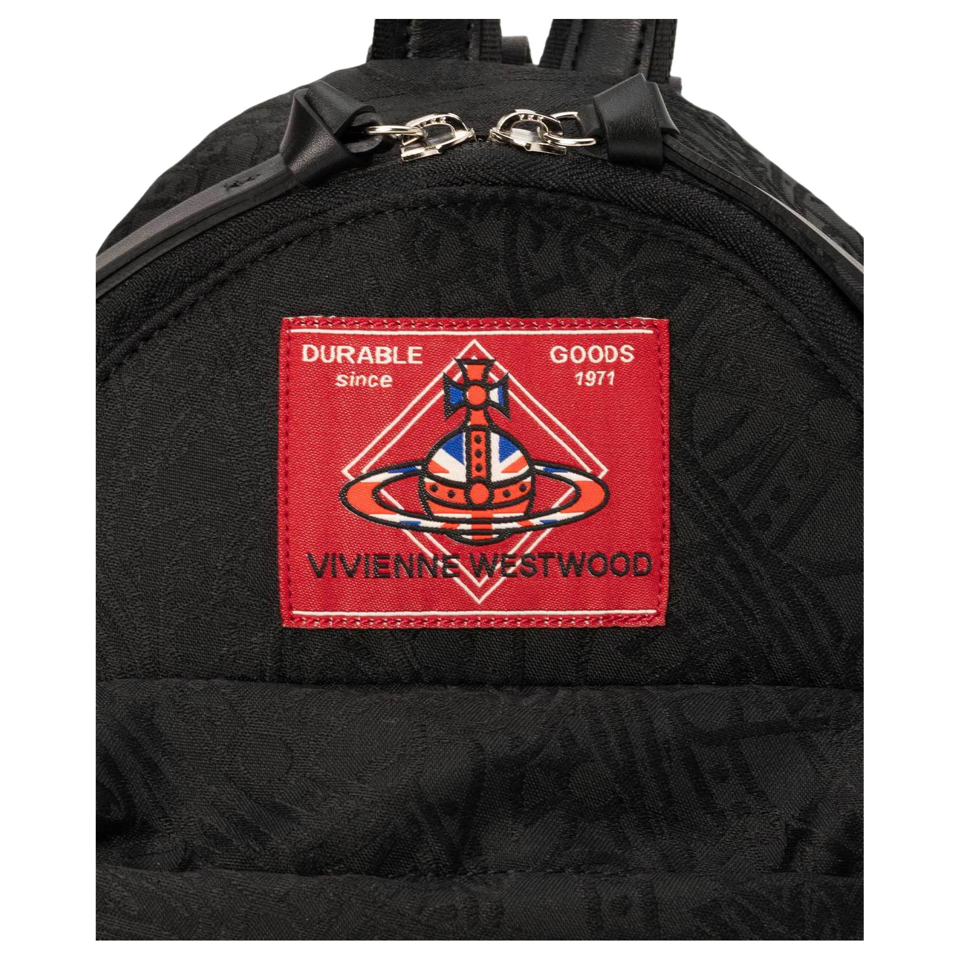 Vivienne Westwood Рюкзак с принтом национального флага trumpets unisex black — фото 4