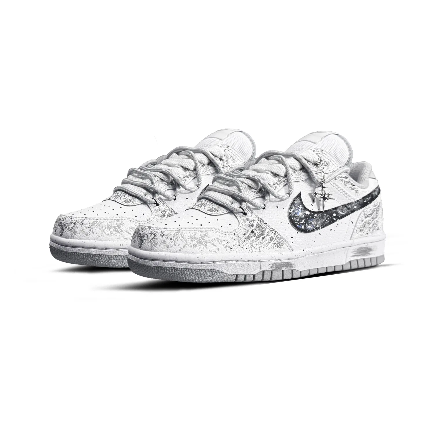 Кроссовки скейтборд Nike Big Low серые — фото 4
