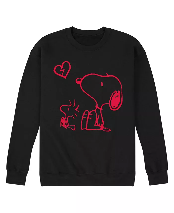 

Мужской флисовый свитшот Peanuts с длинным рукавом AIRWAVES, черный